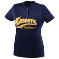 Ladies' Wicking Two-Button Jersey Shirt